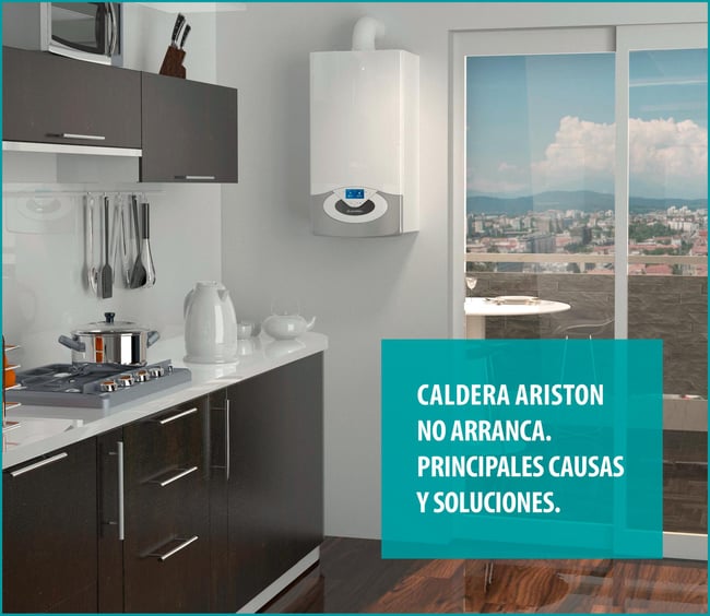 01 Caldera Ariston no arranca_Una caldera Ariston instalada en una elegante cocina