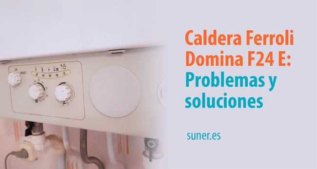 01 Caldera Ferroli Domina F24 E problemas y soluciones_Panel de control con LED de averia de presion baja encendido