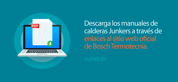 03 Descargar PDFs de manuales de calderas Junkers desde el sitio web oficial de Bosch Termotecnia_Distribuciones Suner