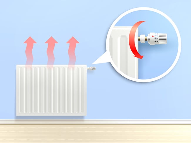 03 Esquema de funcionamiento de la valvula termostatica de radiador de calefaccion