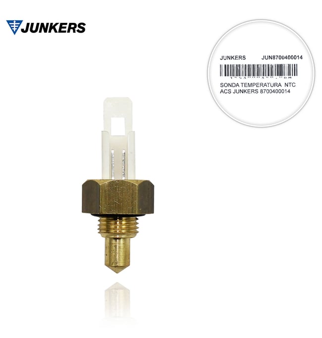 03 Sonda de temperatura NTC ACS para ZW23 Euroline ZW24 1lh AE23 Euroline ZW24AE Junkers 8700400014 D JUN8700400014_A la venta en Suner