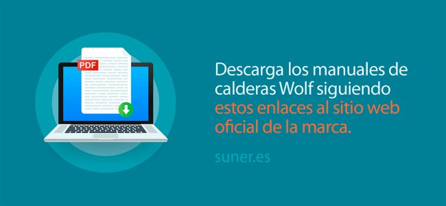 04 Descarga PDFs de manuales de calderas Wolf desde el sitio web oficial de la marca_Distribuciones Suner