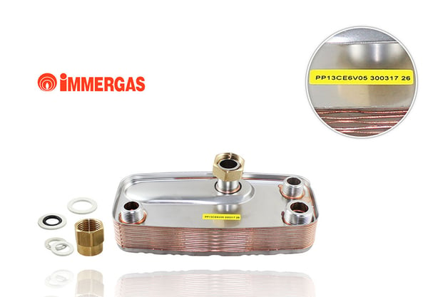 04 Kit de intercambiador de calor eolo mini marca Immergas_A la venta en Suner