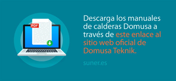 06 Descargar PDFs de manuales de calderas Domusa desde el sitio web oficial de Domusa Teknik_Distribuciones Suner