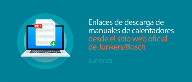 06 Enlaces de descarga de manuales de calentadores desde el sitio web oficial de Junkers-Bosch Termotecnia