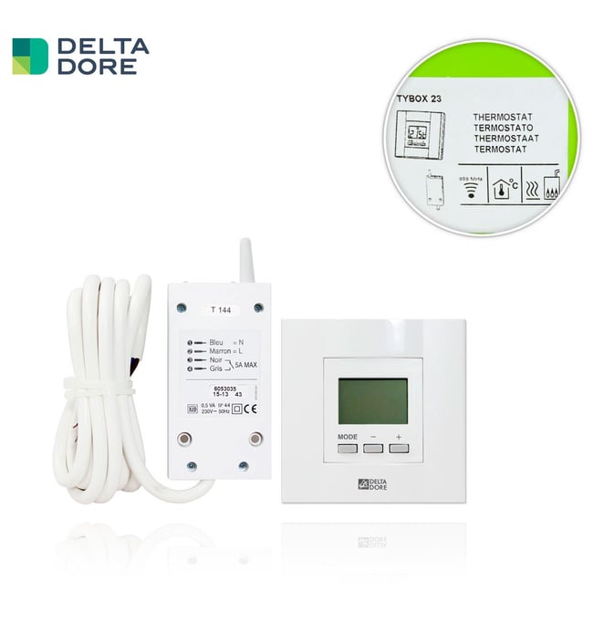 06 Tybox 23 Diana D10 radio termostato digital Delta Dore_A la venta en Suner