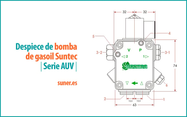 07 Despiece bomba de gasoil Suntec_Serie AUV