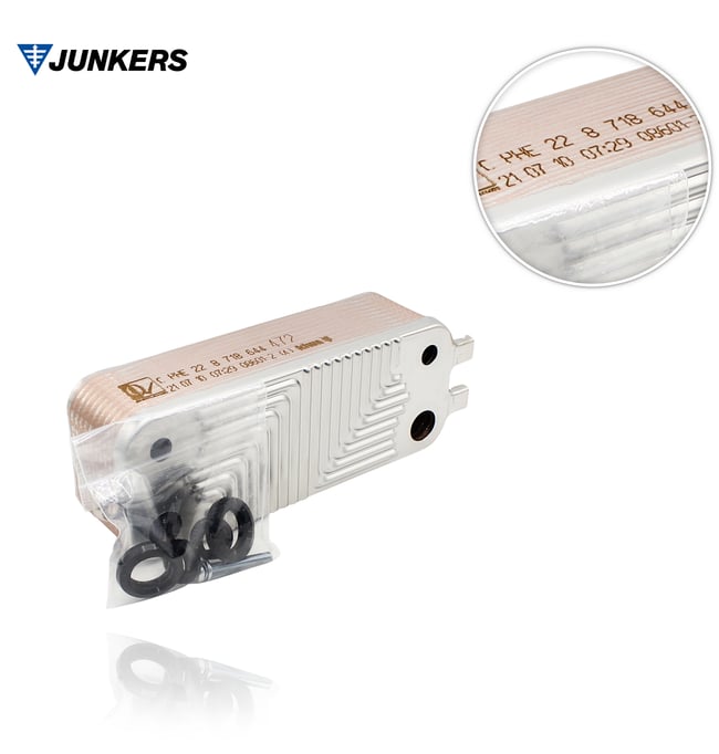 09 Intercambiador de placas para caldera Junkers Cerapur ZWB 8718644472_A la venta en Suner